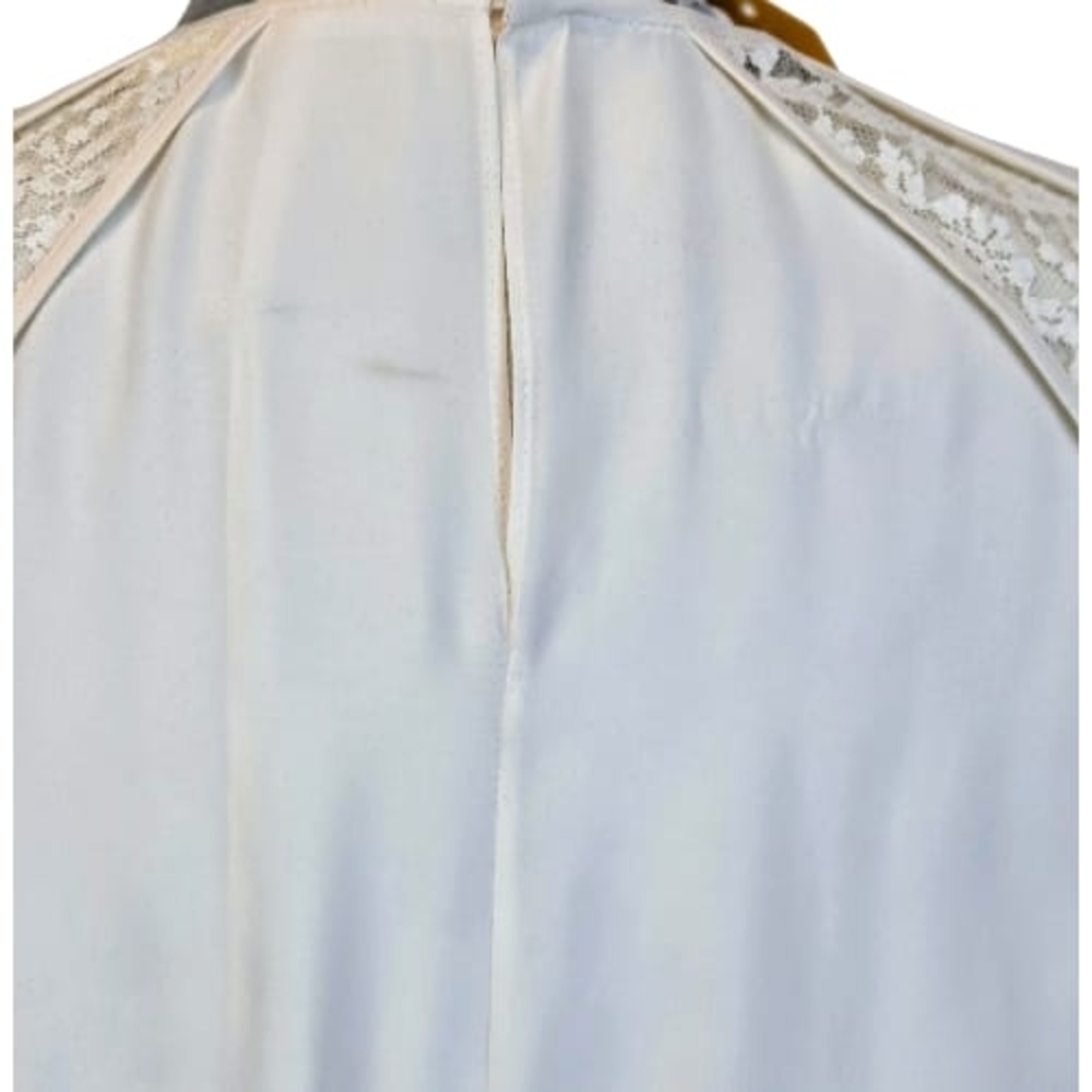 Stella McCartney Lace Cape Sleeve Blouse & Long Skirt Set size L, Ivory & black - Picture 15 of 16